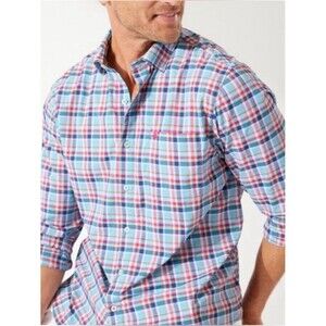 Tommy Bahama Men's Siesta Key Performance Shirt Size S Blue Multicolor Preppy